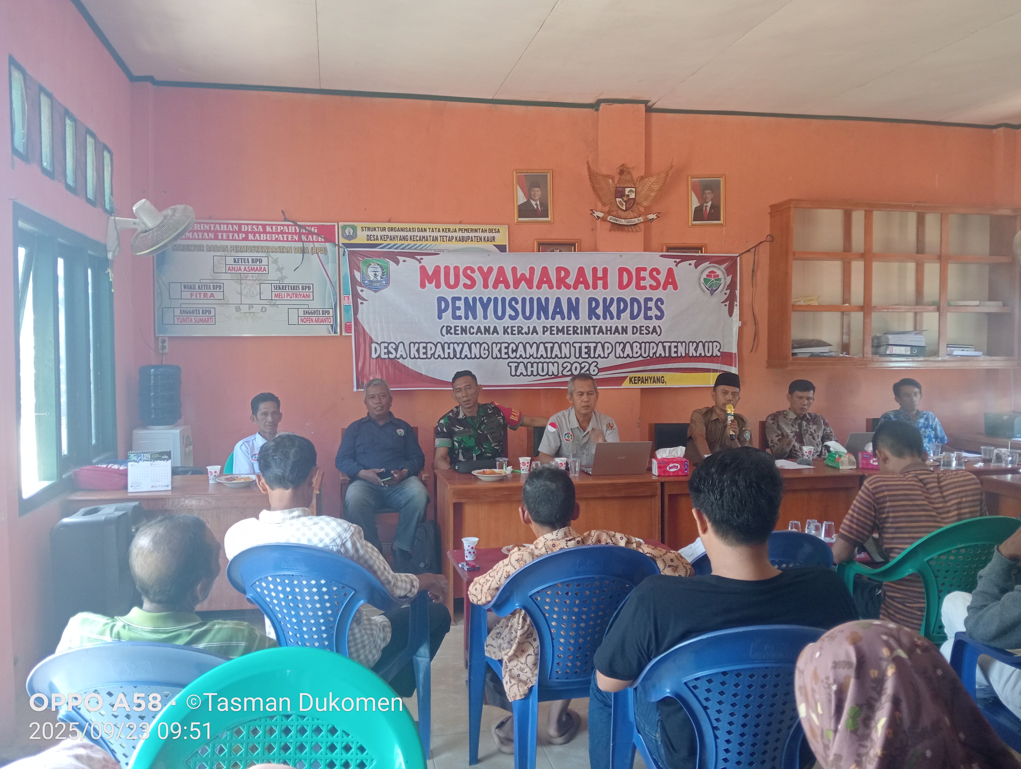 Poto sambutan RKPDes