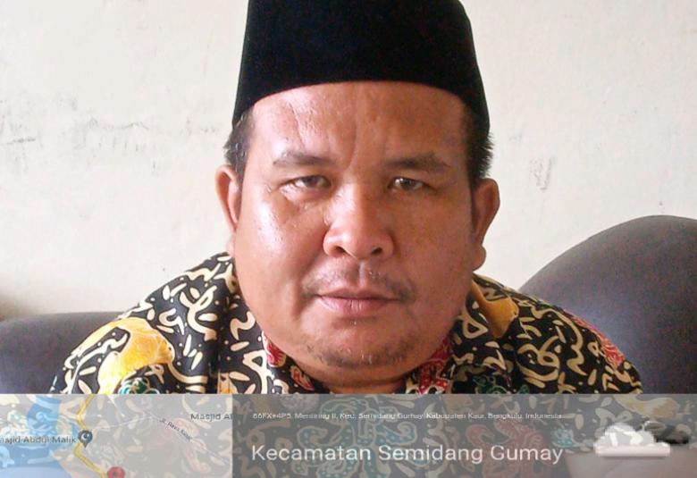 Camat Semidang Gumay Saipul Mukhlis